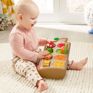 Fisher-Price Baby Toy Hide & Peek Pop-Up Animal-Themed Sensory Activity